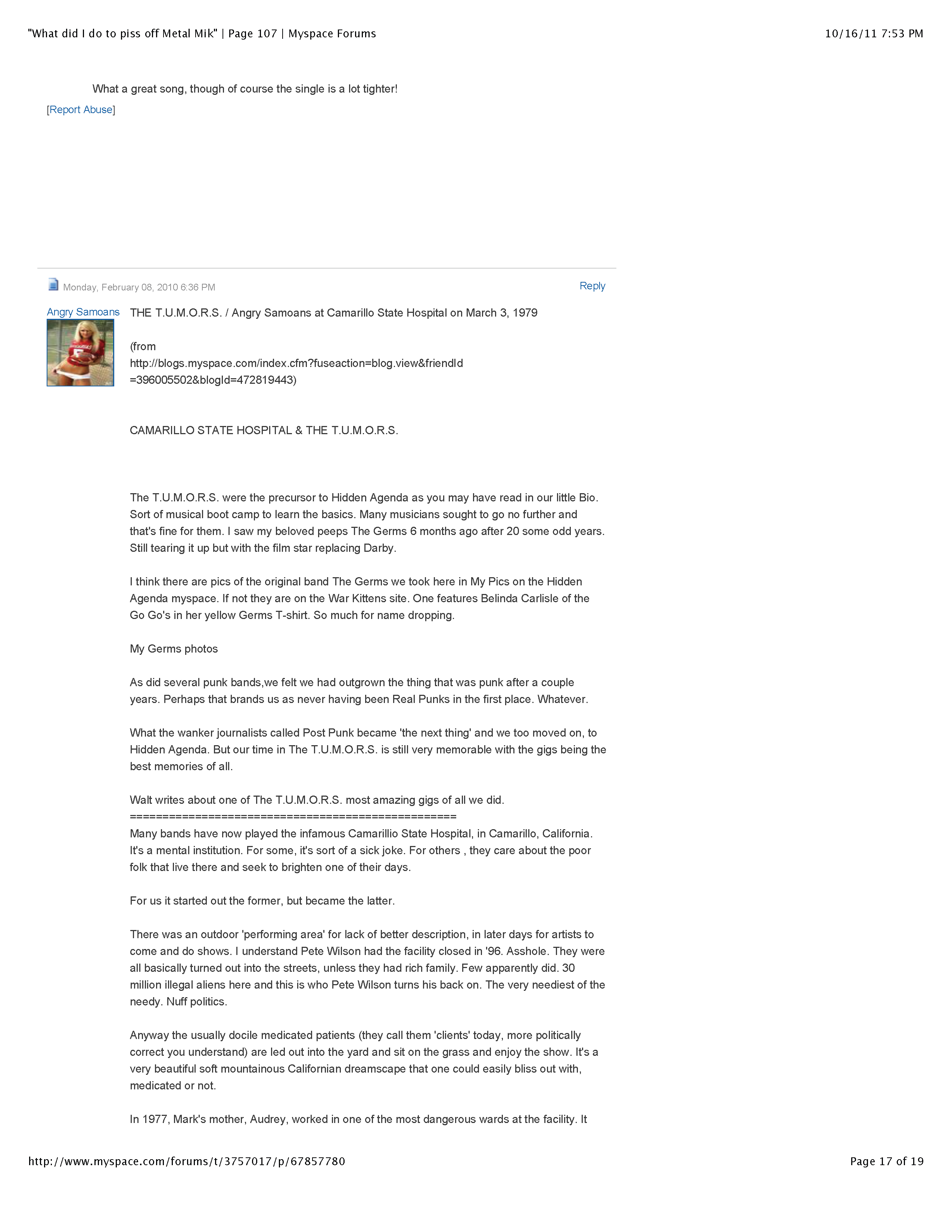 ./MySpace - 'What did I do to piss off Metal Mike' | Page 107 | Myspace Forums re Metal Mike Saunders_Page_17.png